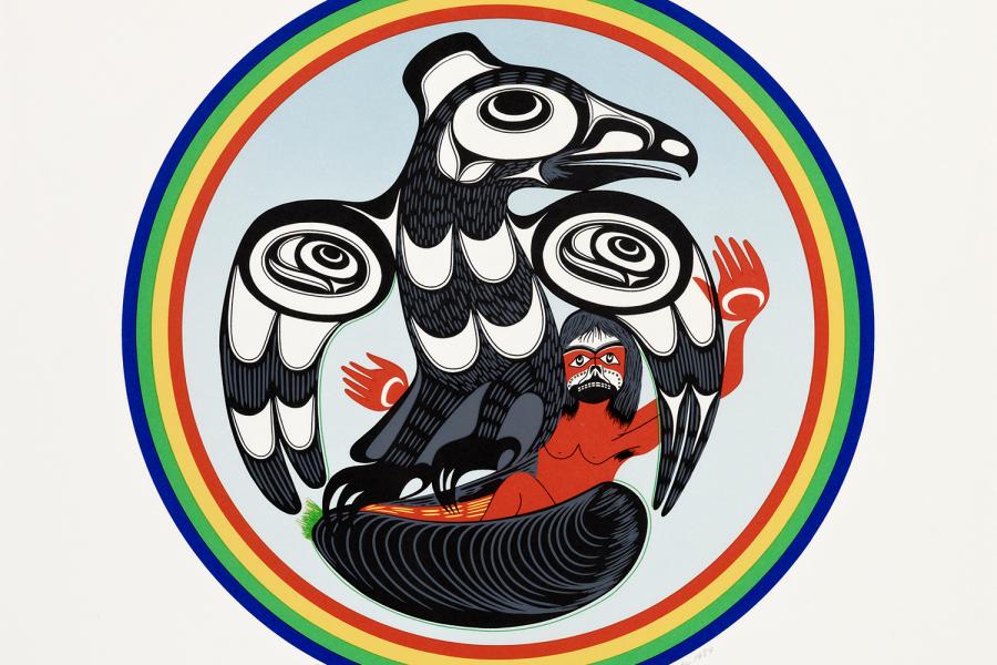 Art Thompson, Kwaht yaht is born, 1989, Nuu-chah-nulth, Kanada, Foto: Axel Killian