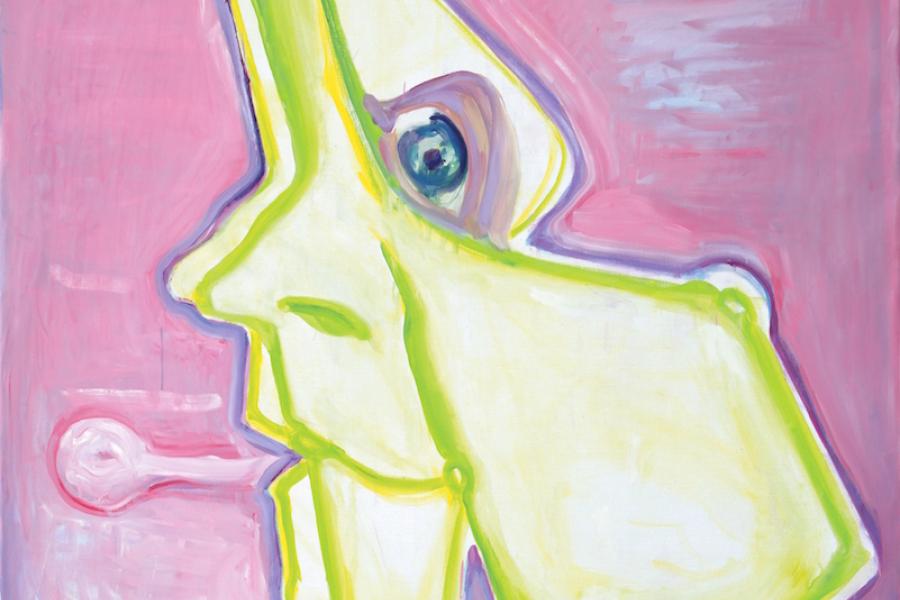 Selbstportrait mit Sprechblase, 2006 © Maria Lassnig Stiftung