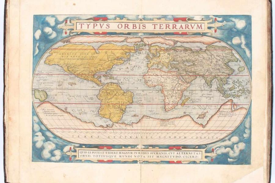 Ortelius, A. Theatrum orbis terrarum (mit Parergon und Nomenclator Ptolemaicus). Schätzpreis:	30.000 EUR