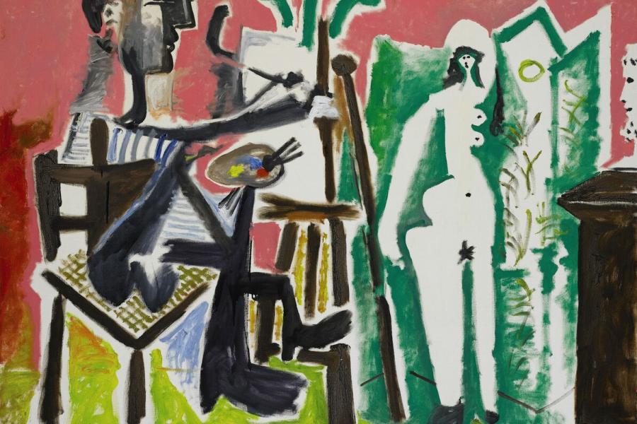 9567 Picasso, Le Peintre et son modèle