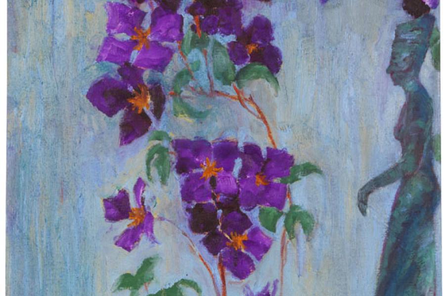 € 725.000* Aufruf: € 500.000                              Los 226: Emil Nolde – Figur und Clematis