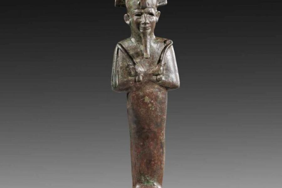 Großer Osiris. Spätzeit, 26. - 30. Dynastie, 664 - 332 v. Chr. H 30cm (ohne Sockel).  Schätzpreis:	12.000 EUR