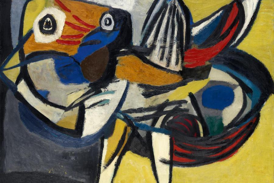 Top Ergebnisse: Karel Appel Tigerbird | 1952 Öl/Lw | 116 x 147cm Ergebnis: 409.600 Euro