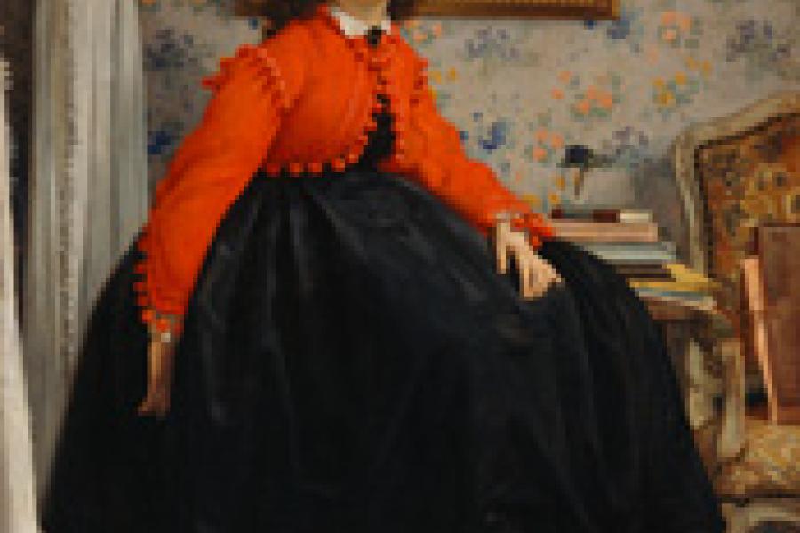 James Tissot Portrait de Mademoiselle L.L., 1864, Öl auf Leinwand, 123,5 x 99 cm, Musée d’Orsay, Paris