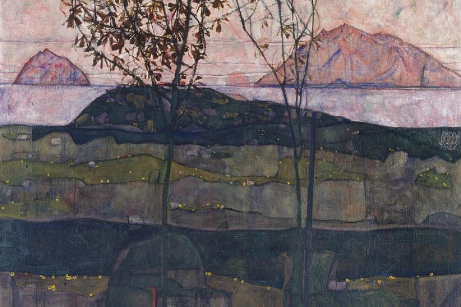 EGON SCHIELE, „Versinkende Sonne“, 1913 © Leopold Museum, Wien | Foto: Leopold Museum, Wien