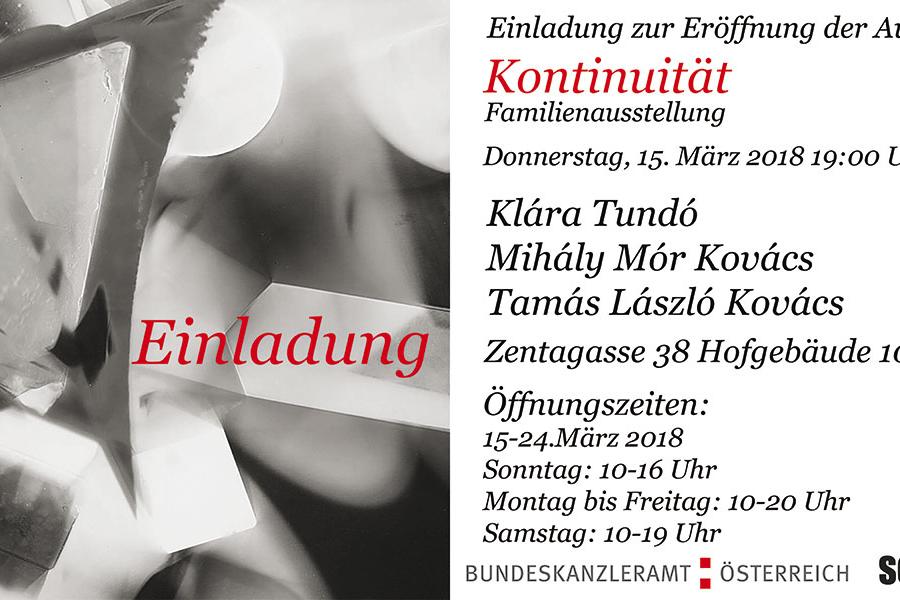 Flyer zu Ausstellung: "Kontinuität (Familienausstellung)"