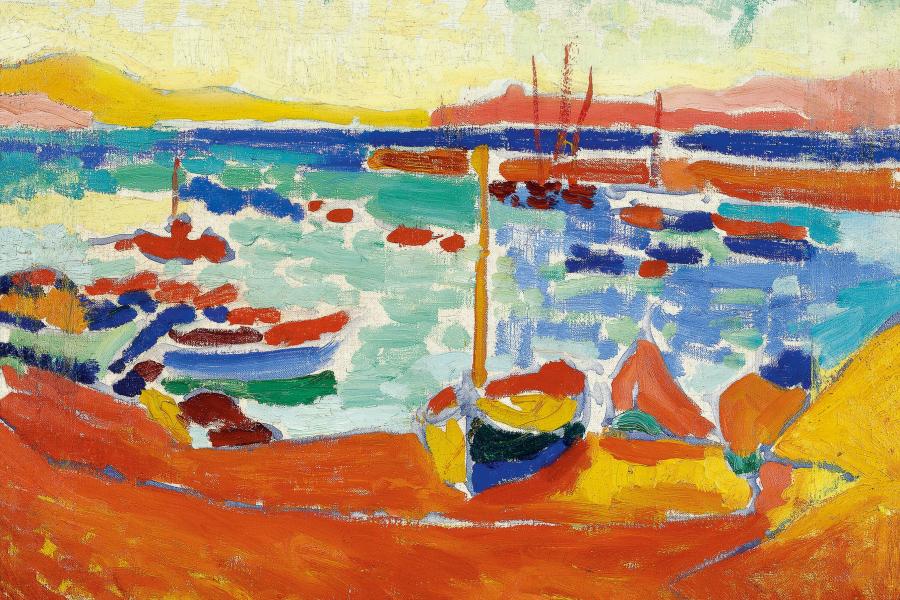 Lot 11 Property from a Distinguished Collection André Derain Bateaux à Collioure oil on canvas 38.4 by 46cm. Painted in 1905.  Estimate: £7,500,000-10,000,000