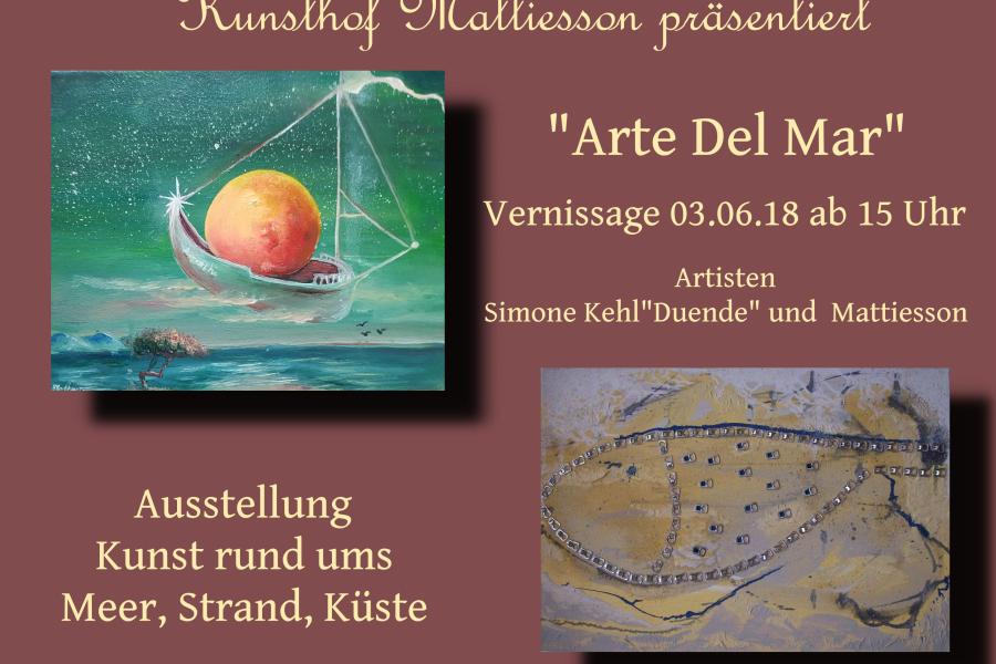 Ausstellung von Simone Kehl (DUENDE)und Mattiesson auf dem Kunsthof Mattiesson