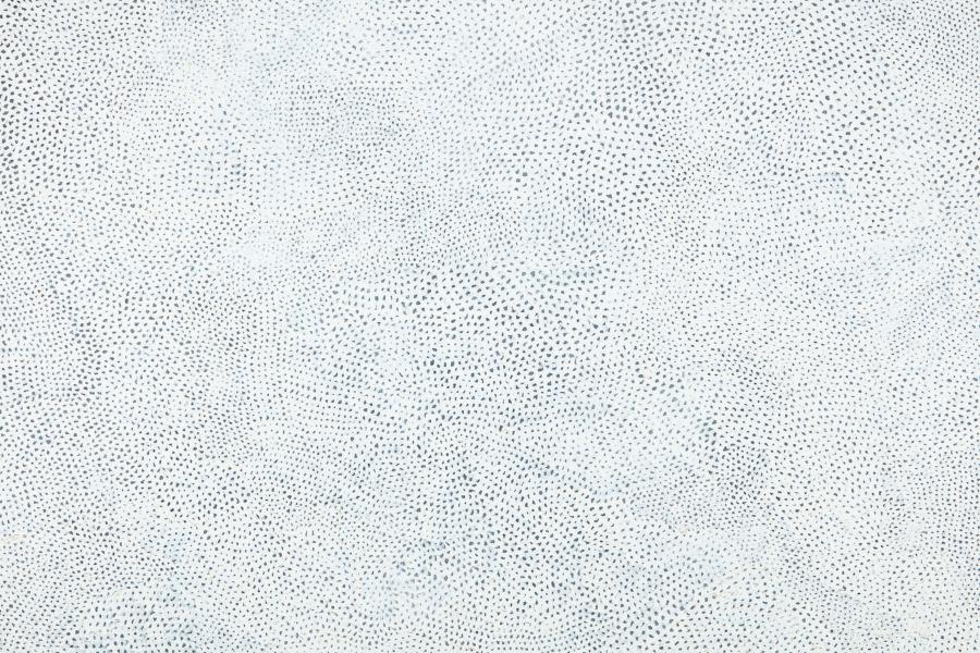 Lot 421 Yayoi Kusama Nets - Obsession [Opr] signed, titled and dated 2003 on the reverse acrylic on canvas 76 3/8 by 102 in. 194 by 259 cm. Estimate $1.2/1.8 million Sold for $2,535,000