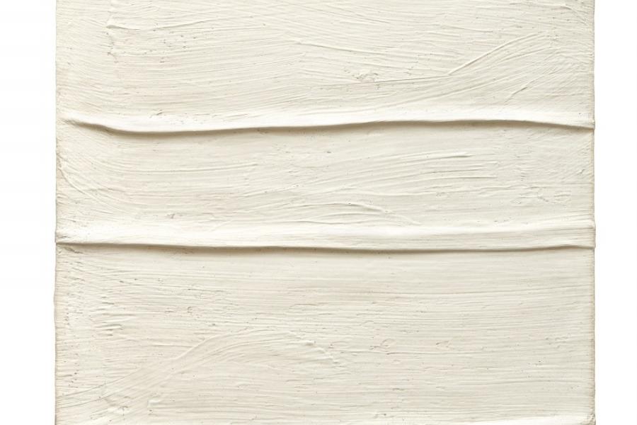 Nr. 377 574 Piero Manzoni Achrome. Um 1958 Gefaltete Leinwand und Kaolin, 50 x 40 cm Schätzpreis: € 400.000 – 500.000,- Ergebnis: € 844.000,-