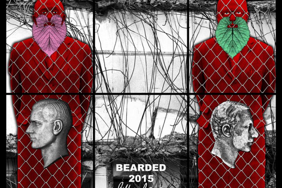 Gilbert & George BEARDED, 2015 Mixed media 151 x 190 cm