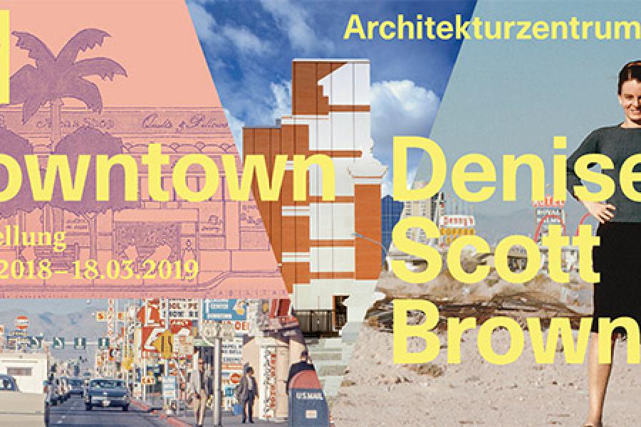 Ausstellungsplakat "Downtown Denise Scott Brown" © Architekturzentrum Wien, Grafik: grafisches Büro