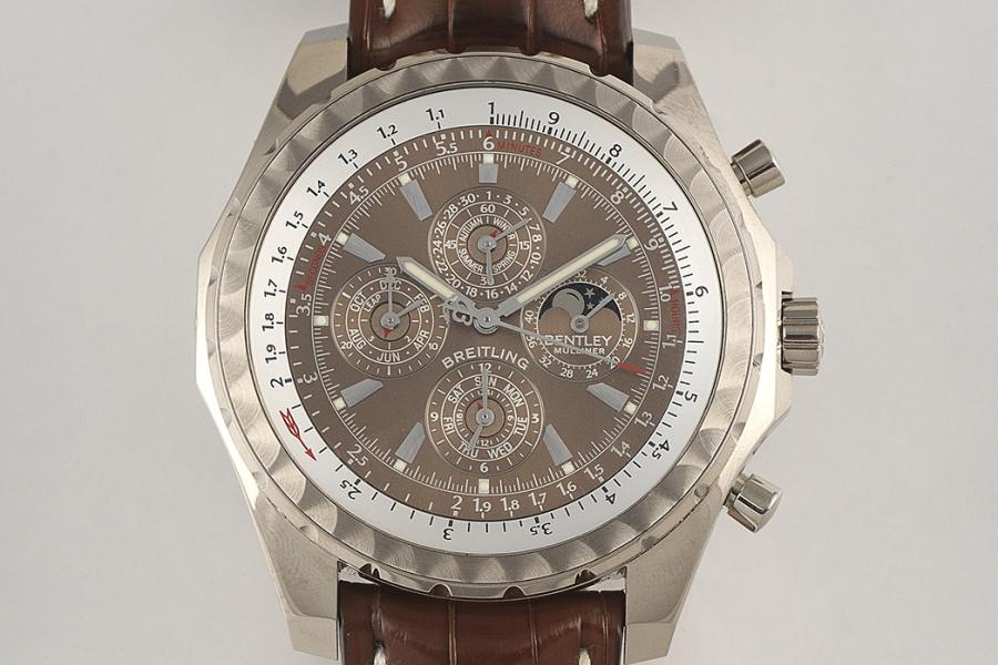 Breitling for Bentley, Ref. J29362, Limited Edition, Nr. 30/50, Weißgold 750, mit 4 Jahreskalender, Schätzwert € 5.000 - 12.000, Auktion 30. November 2018