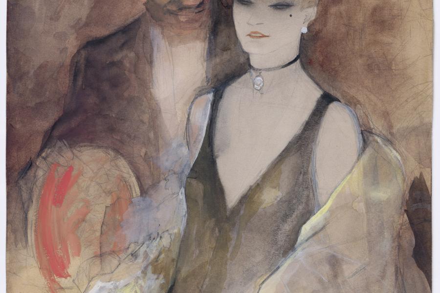 Jeanne Mammen, Theaterloge (Der Tenor), 1927 © VG Bild-Kunst, Bonn 2018