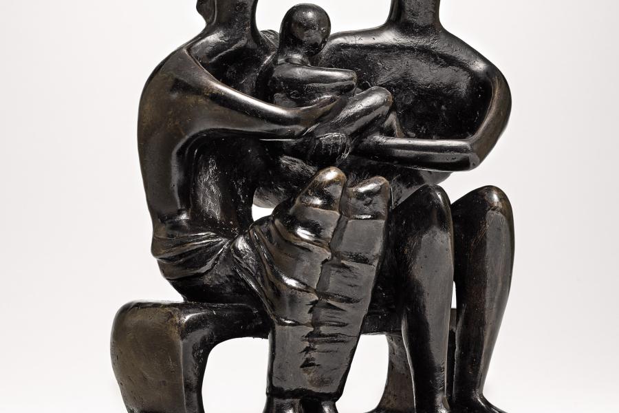 Henry Moore, Family Group, bronze, conceived in 1946 and cast by 1947 (est. £1,300,000- 1,800,000)