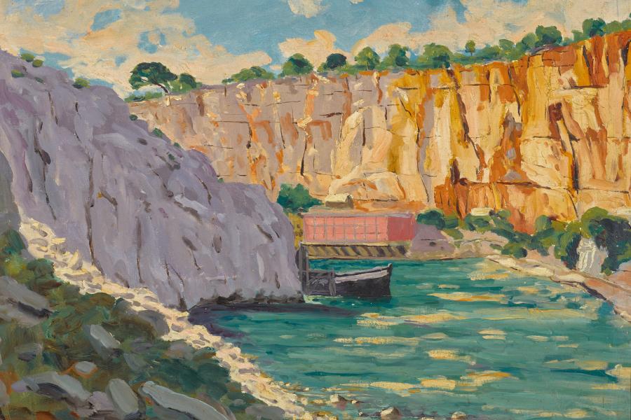 Sir Winston Churchill, Calanques, near Marseilles, 1948, oil on canvas (est. £120,000-180,000)