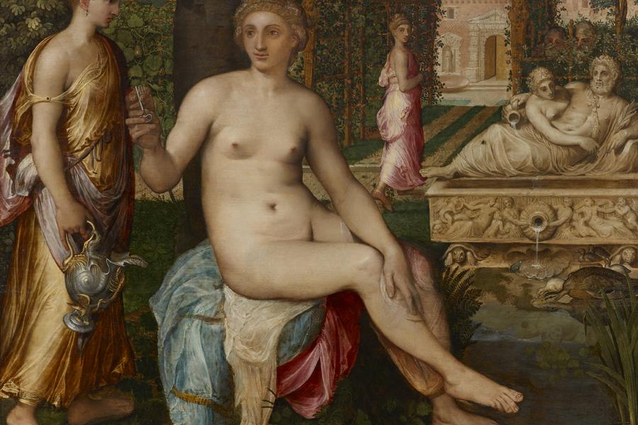 Carlo Orsi-Trinity Fine Art Frans Floris de Vriendt (Antwerp 1519/20-1570) Susanna and the Elders Oil on panel 154 x 181.5