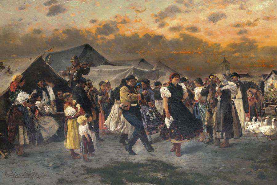 Gyula Aggházy 'Tanz auf dem Jahrmarkt' (Lot. 61)