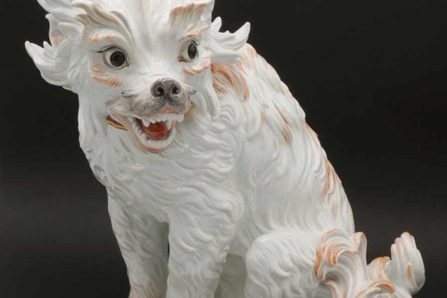 Modell Johann Joachim Kaendler, Meissen Bologneser Hund, Entwurf um 1734 Mindestpreis:	12.000 EUR Aufrufpreis:	12.000 EUR