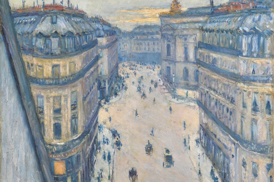 Lot 17 Lumières: The Levy Family Collection Gustave Caillebotte La Rue Halévy, Vue Du Sixième Étage Signed G. Caillebotte and dated 1878 (lower left) Oil on canvas 23 1/2 by 28 3/4 in. 59.5 by 73 cm Painted in 1878. Estimate $6/8 million Sold for $ 13,932,000