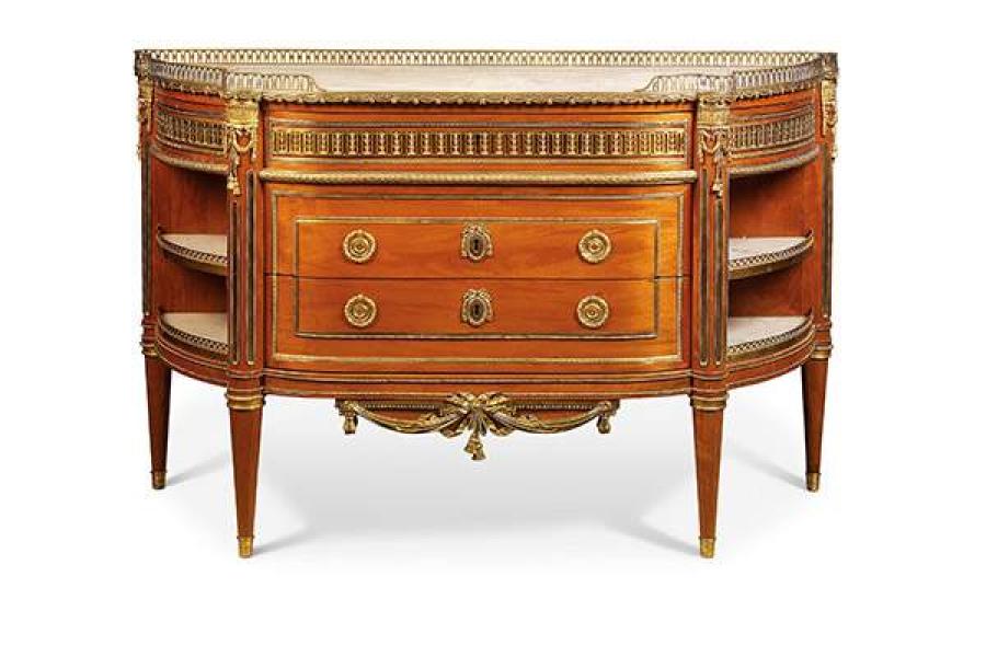 Costermans Claude-Charles Saunier A Louis XVI ormolu-monted pahogany commode « à encoignures »