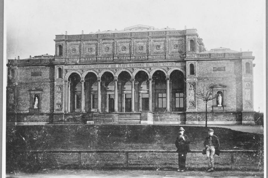 Gründungsbau der Hamburger Kunsthalle, vor 1889 Foto: Hermann Priester © Hamburger Kunsthalle