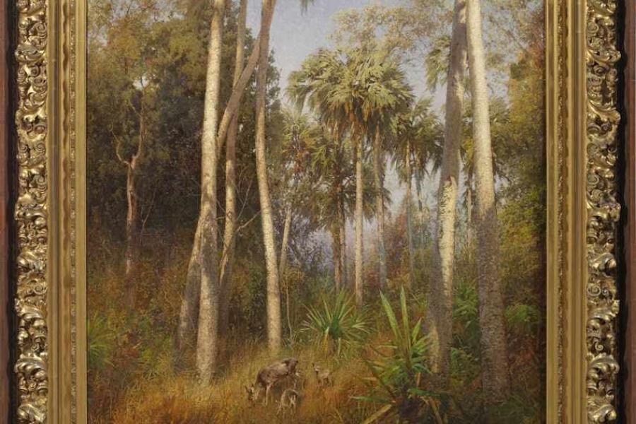 Hermann Ottomar Herzog (1832 Bremen - 1932 Philadelphia/USA) Große Florida-Landschaft in den Everglades Mindestpreis:	65.000 EUR