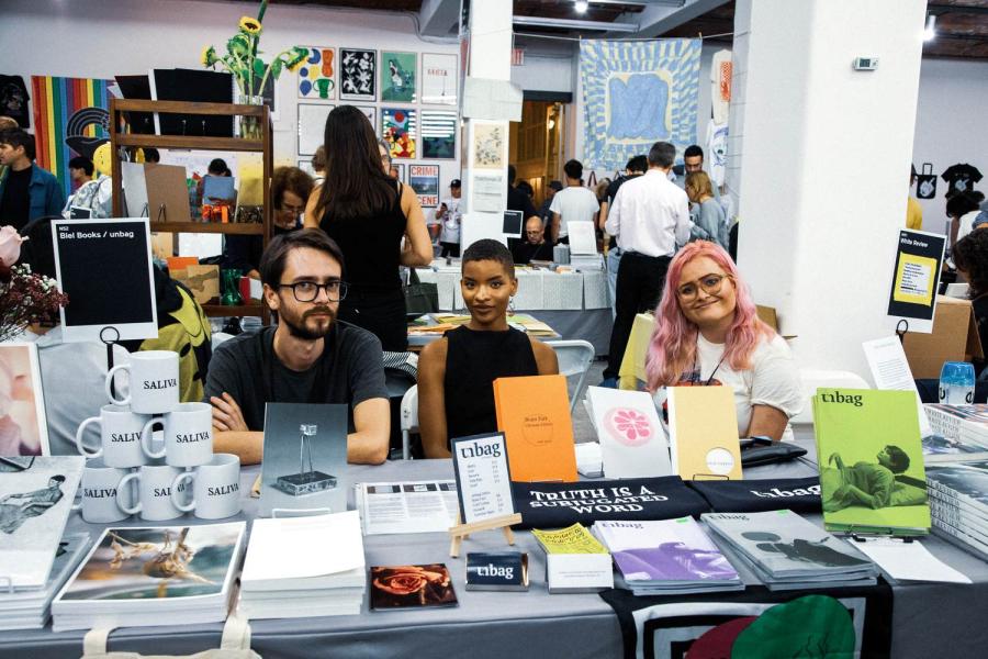 Biel Books and unbag at the NY Art Book Fair. Photo by Megan Mack