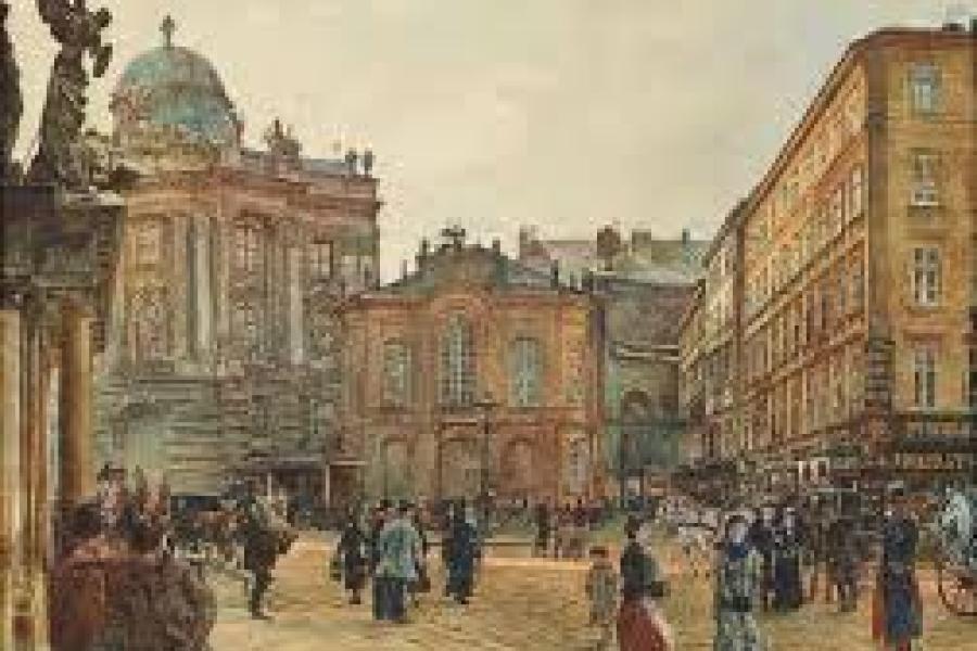 ALT, Rudolf 1812 – 1905, Das Alte Burgtheater am Michaelerplatz 1880,  € 50.000 – € 80.000,  Signiert, datiert links unten: R. Alt 1880