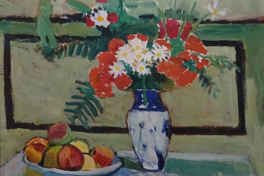 Henri Matisse, Květiny a ovoce, 1909 Henri Matisse, Flowers and Fruits, 1909 © Ordupgaard, Copenhagen / Photo Anders Sune Berg