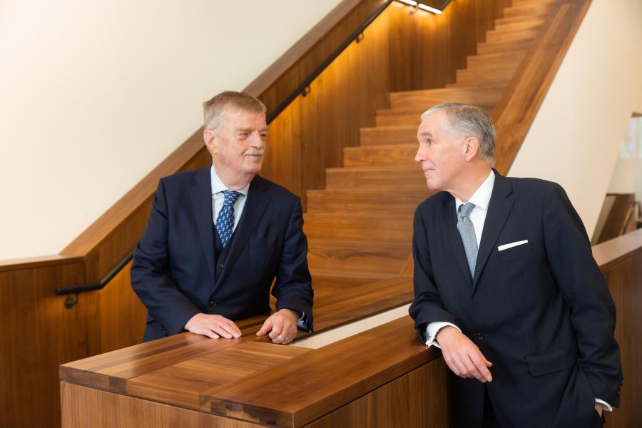 Manfred Lahnstein und Burkhard Schwenker Foto: © Ulrich Perrey