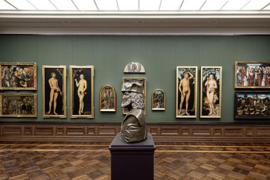 Blick in den Cranach-Saal © Gemäldegalerie Alte Meister, Staatliche Kunstsammlungen Dresden, Foto: Oliver Killig