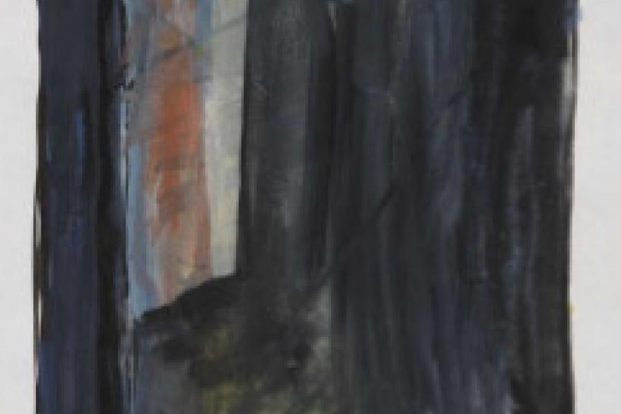 Günther Förg Fenster, 1986 Gouache und Tusche 26,3 x 17,2 cm / 10.3 x 6.7 inches Ergebnis: € 4.701