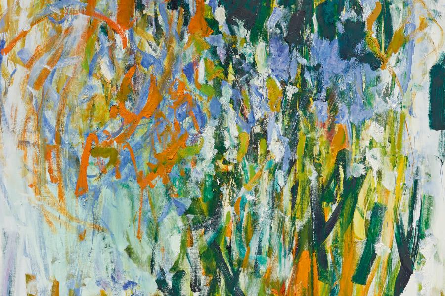 Joan Mitchell  Straw 1976 Signed; titled on the stretcher Oil on canvas 103 ¼ x 77 ¾ inches Estimate $5/7 million