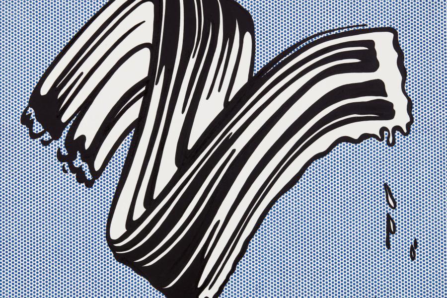 10370 Lot 107 - Roy Lichtenstein, White Brushstroke I