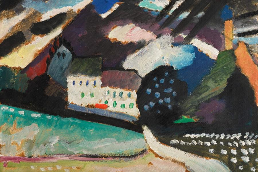 Wassily Kandinsky, Murnau, Schloss und Kirche II