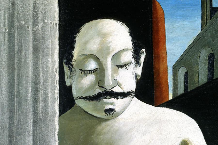 GIORGIO DE CHIRICO (1888–1978) Das Gehirn des Kindes (Le Cerveau de l'enfant), 1914 Das Gehirn des Kindes (Le Cerveau de l'enfant), 1914 Öl auf Leinwand, 80 x 65 cm Moderna Museet, Stockholm © VG Bild-Kunst, Bonn 2019 ; Foto: © Moderna Museet / Stockholm