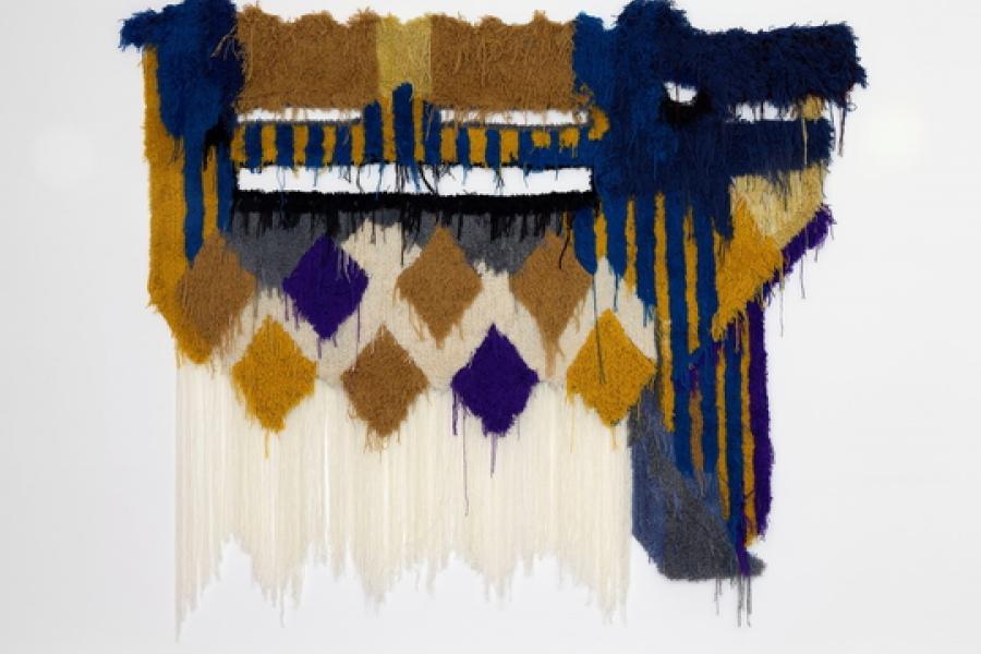 Caroline Achaintre, Hocus Locus, 2018, Hand tufted wool, 275 x 280 cm, Courtesy Arcarde London & Brussels und Art:Concept, Paris