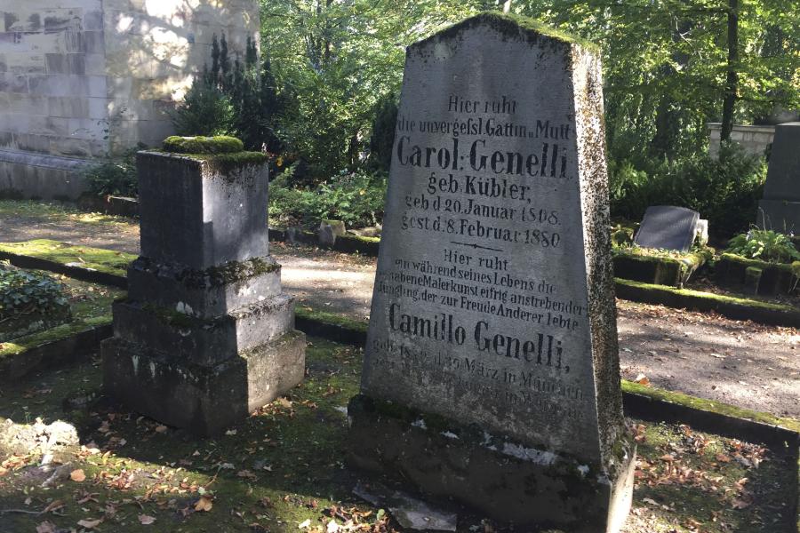 Grabanlage Bonaventura Genelli auf dem Historischen Friedhof in Weimar © Deutsche Stiftung Denkmalschutz/Siebert