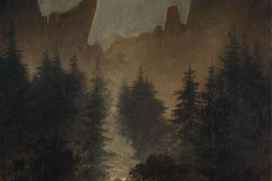 Caspar David Friedrich, Uttewalder Grund, um 1825. LENTOS Kunstmuseum Linz. Foto: Reinhard Haider