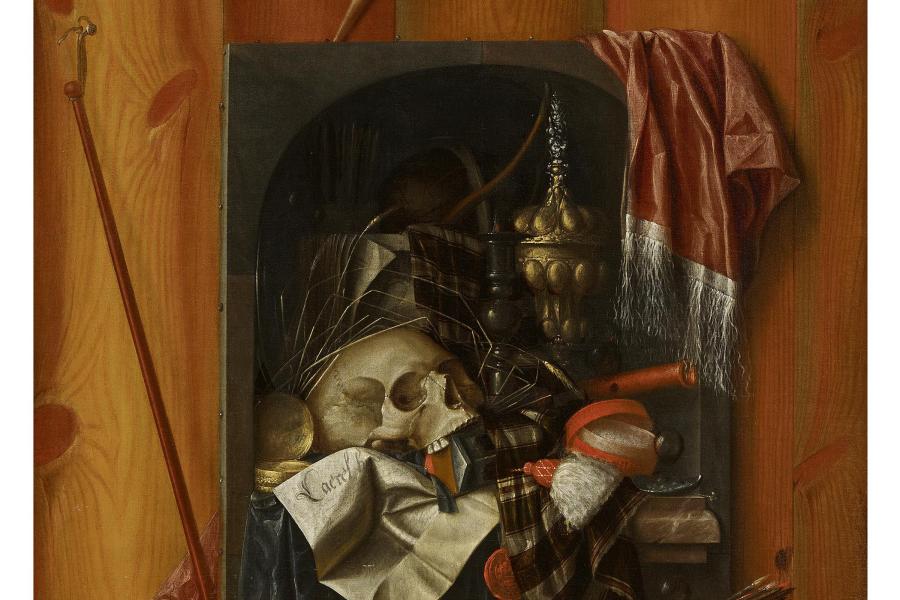 Franciscus Gysbrechts (1649 – um 1677)  Trompe-l'oeil eines Vanitas-Stilllebens | Öl auf Leinwand | 143 x 99cm Taxe: 18.000 – 25.000 €