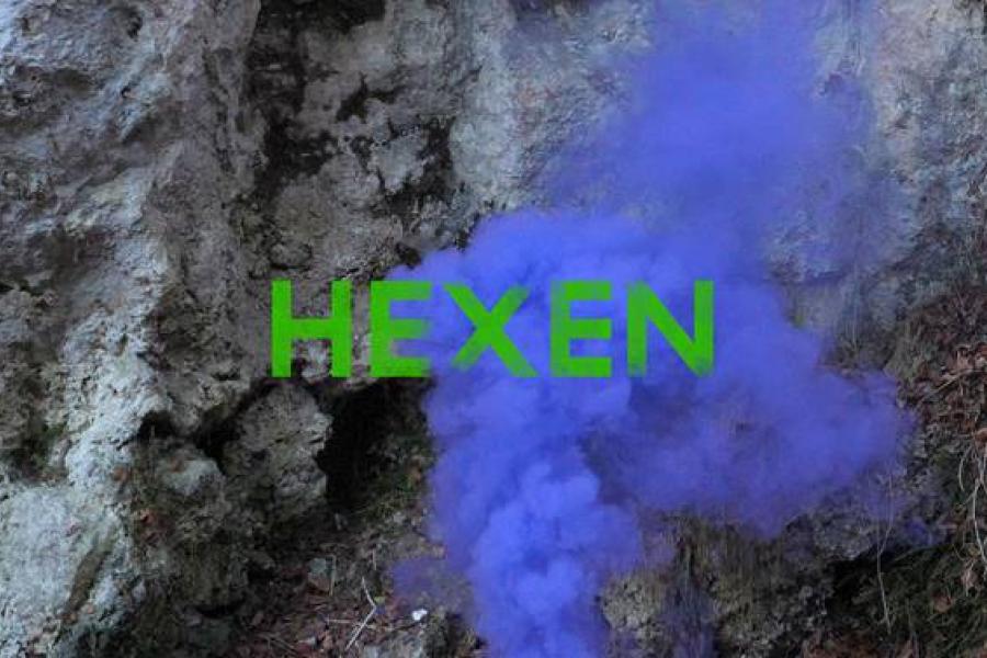 Visual HEXEN, Filmstill: Angela Anderson und Ana Hoffner ex-Prvulovic*, „Hexenküche (The witch rarely appears in the history of the proletariat)“, In Auftrag gegeben von TAXISPALAIS Kunsthalle Tirol für HEXEN, 2021