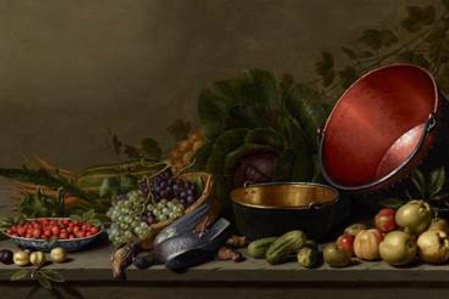 Floris van Schooten (1585/88-1656), A Kitchen Still Life, at Johnny van Haeften Ltd