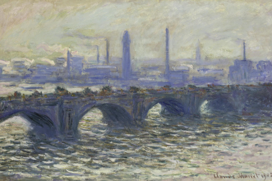 Claude Monet (1840–1926) Die Waterloo-Brücke, 1902 Öl auf Leinwand, 65 x 100 cm © Hamburger Kunsthalle / bpk Foto: Elke Walford