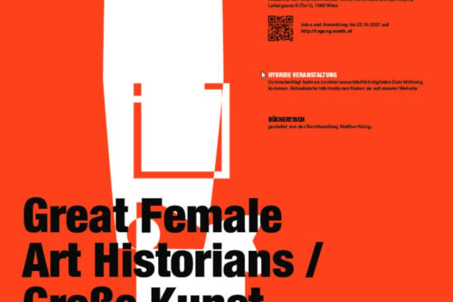 Flyer "Great Female Art Historians / Große Kunsthistoriker*innen"