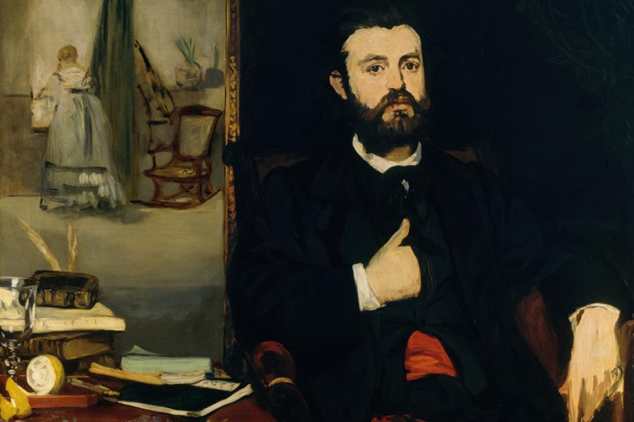 Edouard Manet, Bildnis des Dichters Zacharie Astruc, 1866 auf Leinwand, 90,5 x 116 cm, Kunsthalle Bremen Der Kunstverein in Bremen