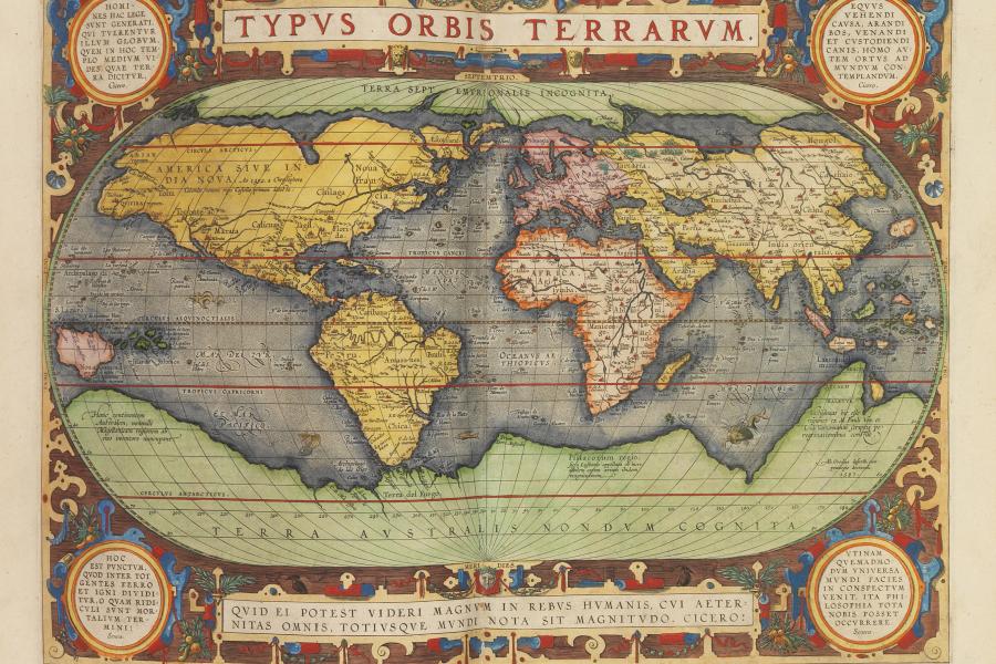 22 Abraham Ortelius	 Theatrum orbis terrarum, 1601. Schätzung: € 80.000 Ergebnis: € 162.500