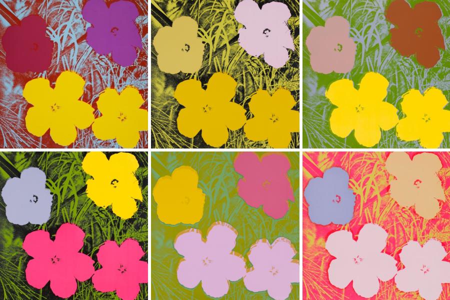 Andy Warhol (1928 – 1987) Flowers | 1970 | Serie von 10 Farbserigrafien auf festem Papier | Jeweils: 91,5 x 91,5 cm Ergebnis: € 2.193.000 Int. Auktionsrekord für diese Serie*