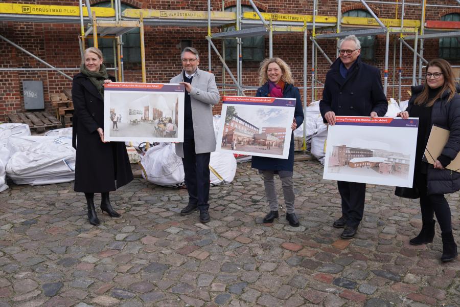 Start der Umbauarbeiten am Torhaus des Museums der Arbeit, Foto SHMH