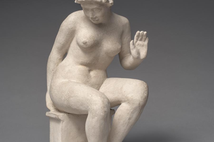 Aristide Maillol, Léda, 1901–1902 Weisse Terrakotta, 27,6 x 12,5 x 13 cm Privatsammlung, Foto © J.-L. Losi